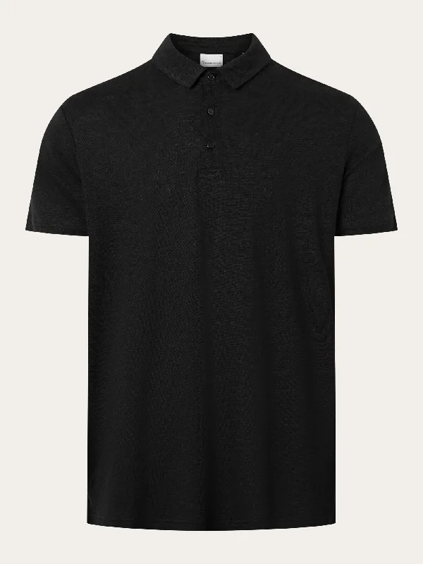 Seasonal fashion sale – Save on all your wardrobe essentials today!  Linen polo - Black Jet