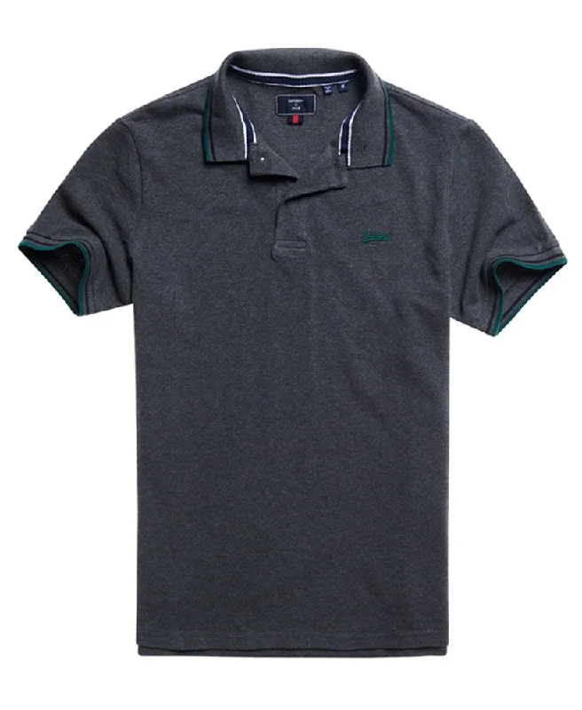 Shop the essentials – men’s wardrobe must-haves on sale.  Superdry Men's Short Sleeve Tipped Polo Shirt Charcoal