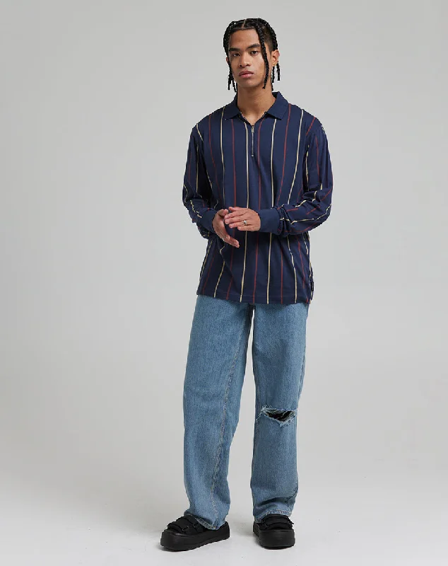 Upgrade your wardrobe with stylish clothing at discounted prices. MAGNOLIA MEN'S LONG SLEEVED POLO NECK | NAVY Upgrade your wardrobe with stylish clothing at discounted prices. MAGNOLIA MEN'S LONG SLEEVED POLO NECK | NAVY