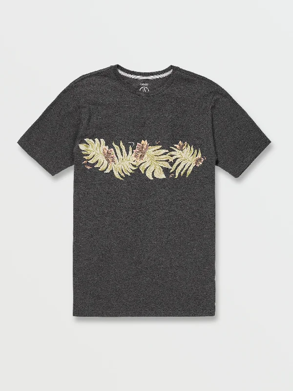 Save big on men’s casual wear – today only!  Marble Floral Short Sleeve Tee - Dark Black Heather