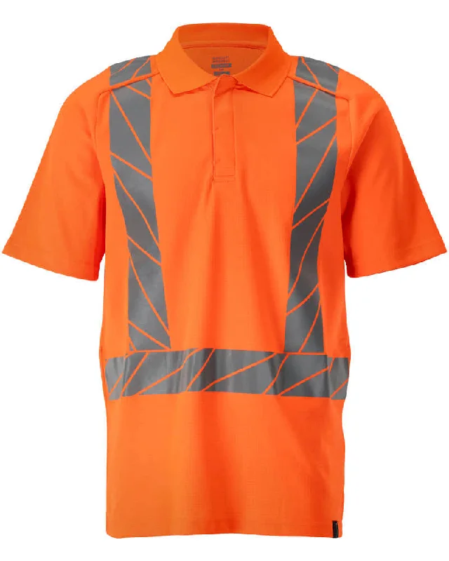 Flash sale: Men’s clothing essentials at irresistible prices!  Mascot Stretch Slim Fit Hi Vis Polo Shirt 22183-771, Accelerate Safe