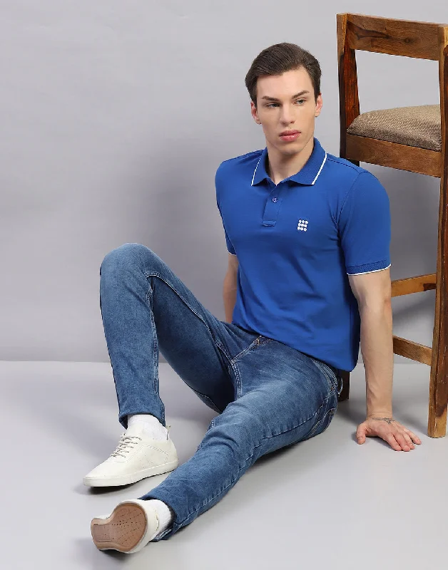 Time to shop! Men’s clothing deals you can’t resist. Men Blue Solid Polo Collar Half Sleeve T-Shirt Time to shop! Men’s clothing deals you can’t resist. Men Blue Solid Polo Collar Half Sleeve T-Shirt