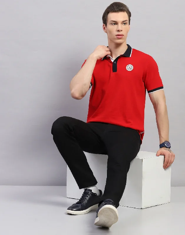 Fresh clothing styles are here – Shop now for exclusive discounts! Men Red Solid Polo Collar Half Sleeve T-Shirt Fresh clothing styles are here – Shop now for exclusive discounts! Men Red Solid Polo Collar Half Sleeve T-Shirt