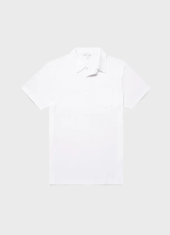Limited-time offer – Shop top-rated clothing with massive discounts! Men's Sea Island Cotton Riviera Polo Shirt in White Limited-time offer – Shop top-rated clothing with massive discounts! Men's Sea Island Cotton Riviera Polo Shirt in White