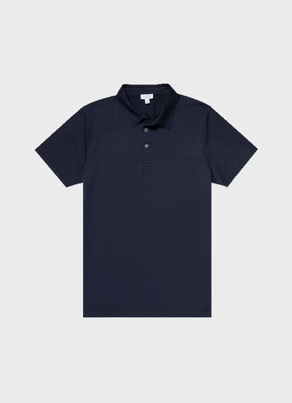 Bundle and save: Shop men’s fashion and enjoy exclusive discounts.  Men's Jersey Classic Polo Shirt in Navy
