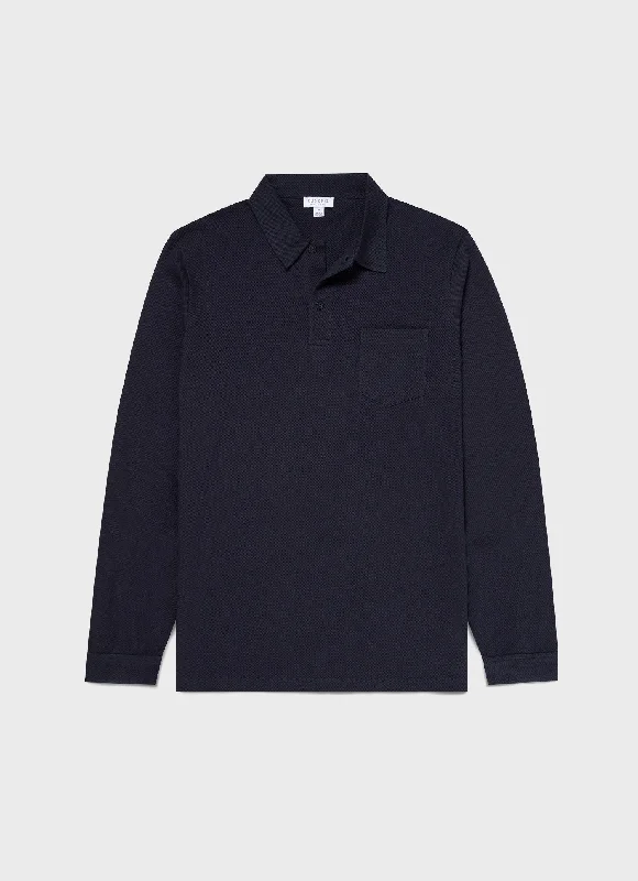 Discover new arrivals in clothing – Affordable styles for every occasion.  Men's Riviera Long Sleeve Polo Shirt in Navy