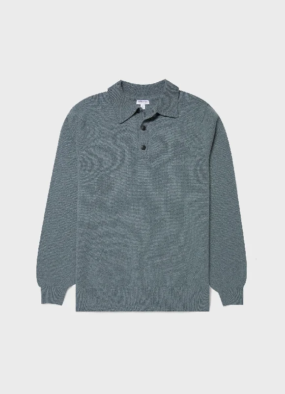Time to shop! Men’s clothing deals you can’t resist. Men's Lambswool Polo Shirt in Smoke Green Time to shop! Men’s clothing deals you can’t resist. Men's Lambswool Polo Shirt in Smoke Green
