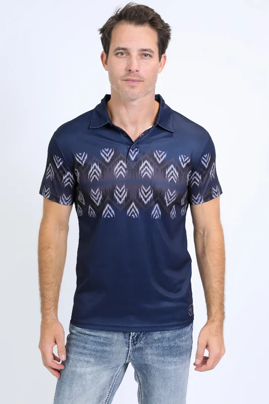 Save up to 60% on new arrivals in clothing – Shop now! Men's Performance Fabric Aztec Panoramic Print Navy Polo Save up to 60% on new arrivals in clothing – Shop now! Men's Performance Fabric Aztec Panoramic Print Navy Polo