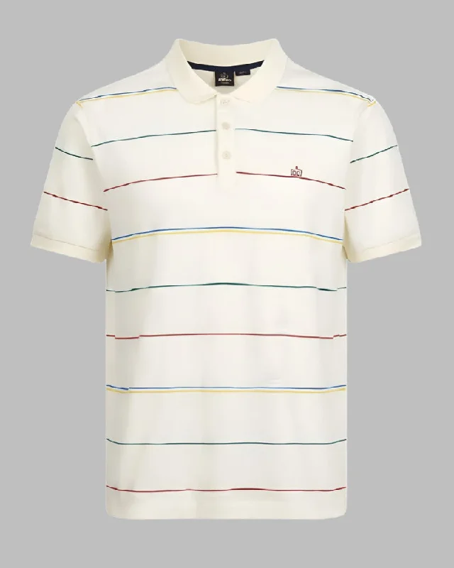 Save on men’s formal wear – perfect for your next event!  Merc London BAILEY Polo Ivory