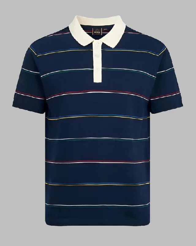Shop smart, save big – men’s clothing sale on now!  Merc London BAILEY Polo Navy