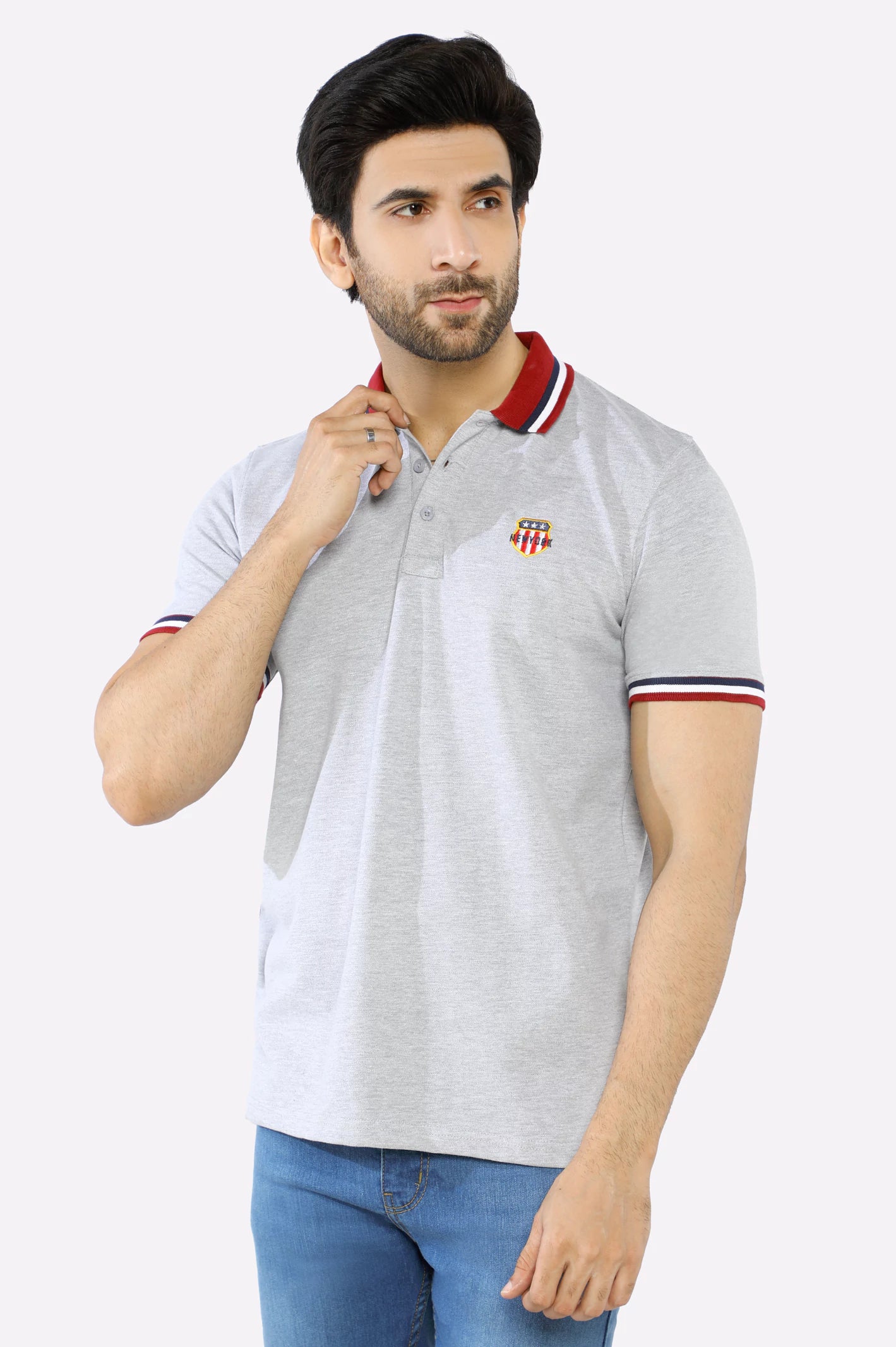 Shop affordable clothing for less – Big discounts online now.  Jacquard Collar Polo