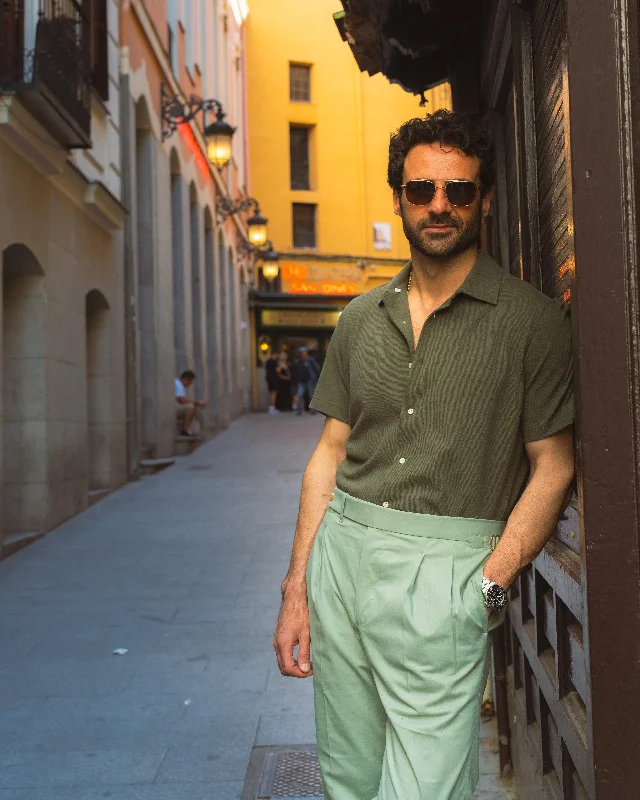 Buy now, pay later – exclusive savings on men’s clothing. Olive Green Linen Cotton Camp Collar T-Shirt Buy now, pay later – exclusive savings on men’s clothing. Olive Green Linen Cotton Camp Collar T-Shirt