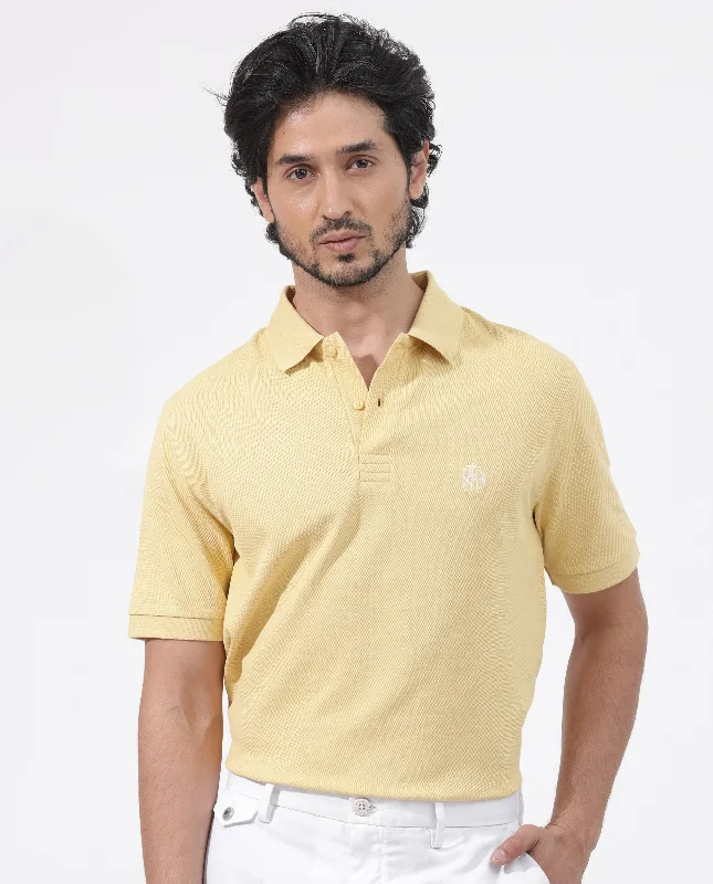 – Shop trendy clothing now.  Rare Rabbit Mens Paret-Bright Yellow Short Sleeve Embroidered Logo Solid Polo T-Shirt