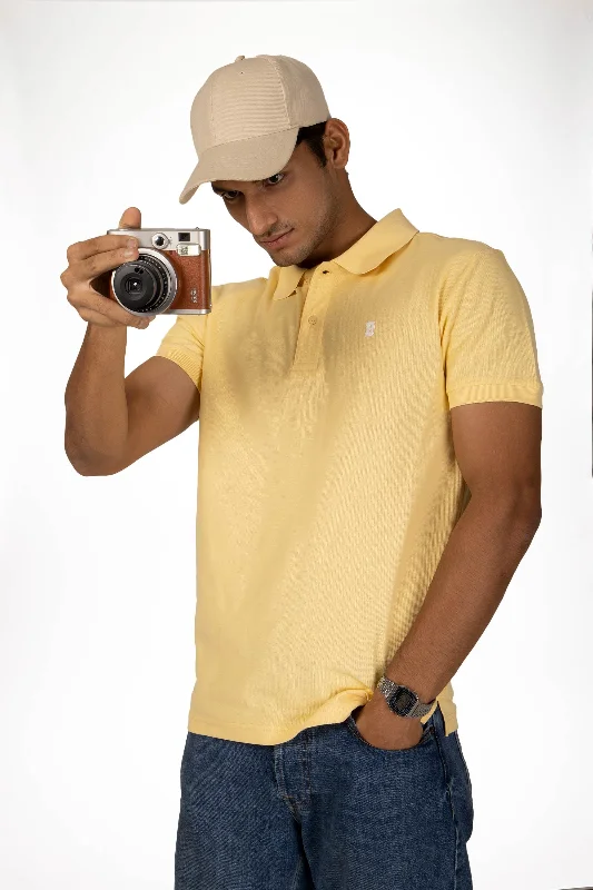 Grab your favorites before they’re gone – men’s clothing at great prices.  Pastel Yellow Polo