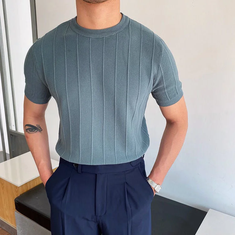 Flash discounts – men’s clothing essentials for less. Pleated Stripes Classic Knit T-Shirt Flash discounts – men’s clothing essentials for less. Pleated Stripes Classic Knit T-Shirt