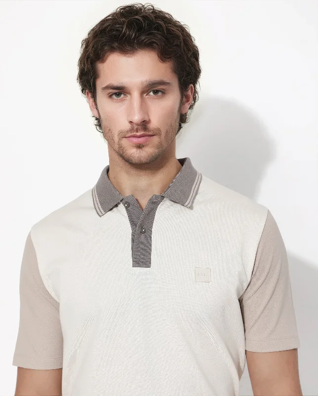Shop the latest clothing deals – Huge discounts on fashion essentials! Rare Rabbit Men's Polf Off White Cotton Fabric Short Sleeves Collared Neck Regular Fit Plain Knit Polo T-Shirt Shop the latest clothing deals – Huge discounts on fashion essentials! Rare Rabbit Men's Polf Off White Cotton Fabric Short Sleeves Collared Neck Regular Fit Plain Knit Polo T-Shirt
