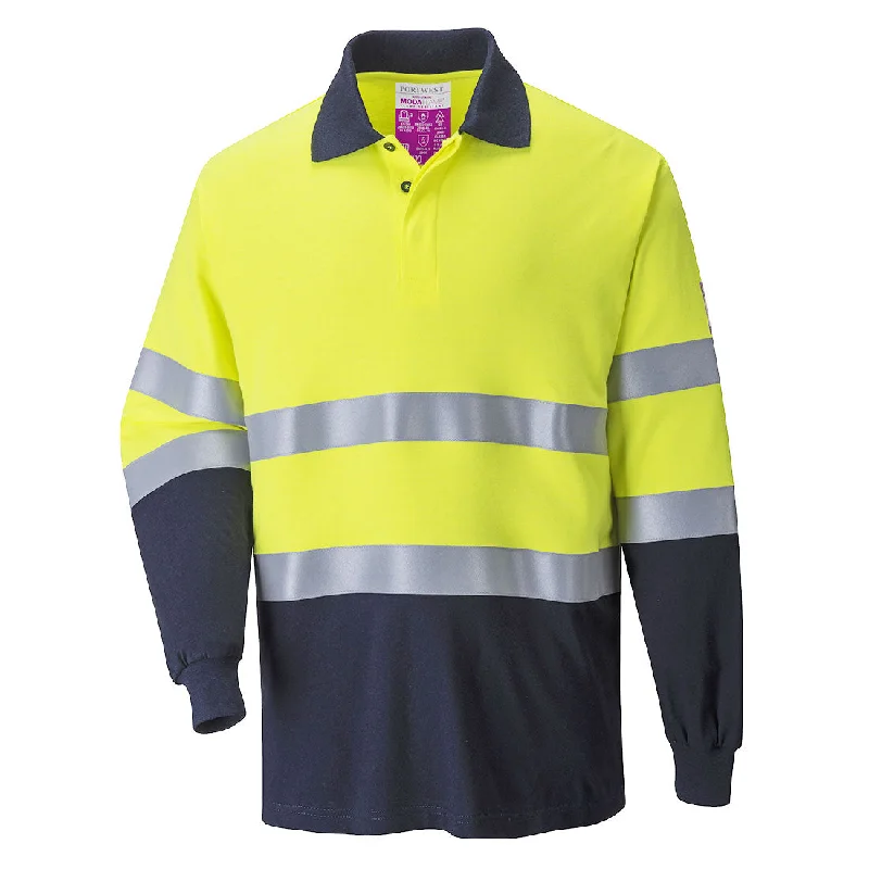 Don’t wait – shop the biggest sale of the season on men’s clothing!  Portwest FR74 Flame Resistant Anti-Static Two Tone Polo Shirt