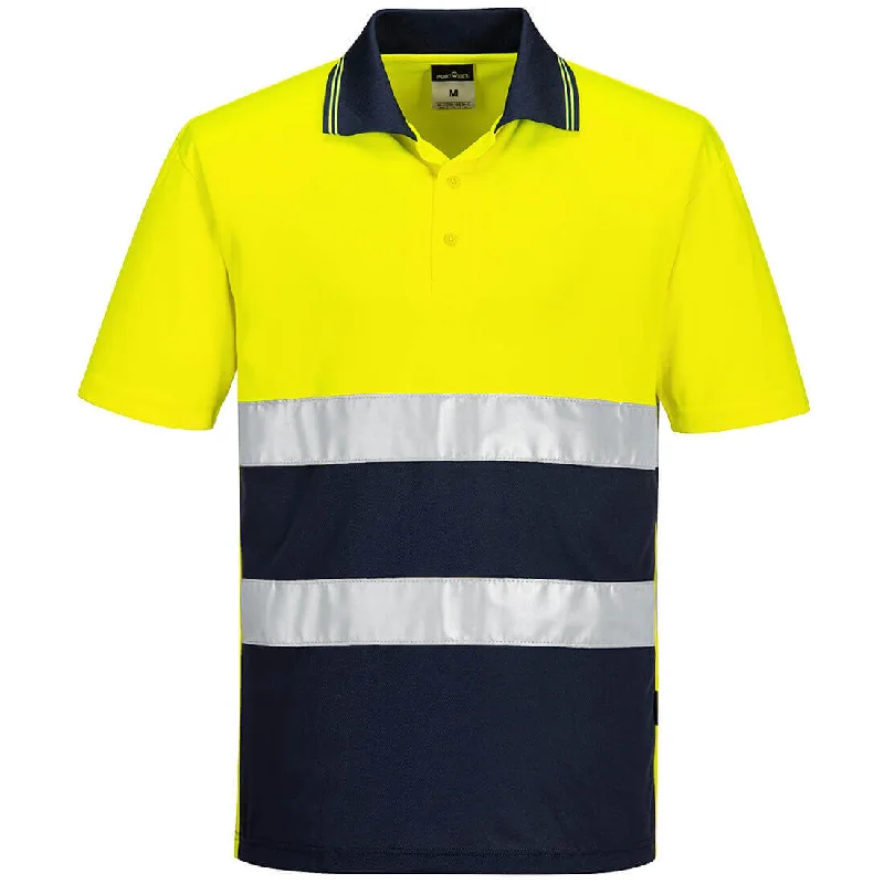 Shop new arrivals in clothing and save –  Portwest S175 Hi-Vis Lightweight Contrast Moisture-Wicking Short Sleeve Polo Shirt