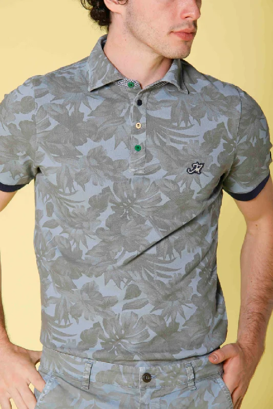 Save more with bundle deals on men’s fashion items.  Print polo uomo in piquet con stampa Hawaii beige regular
