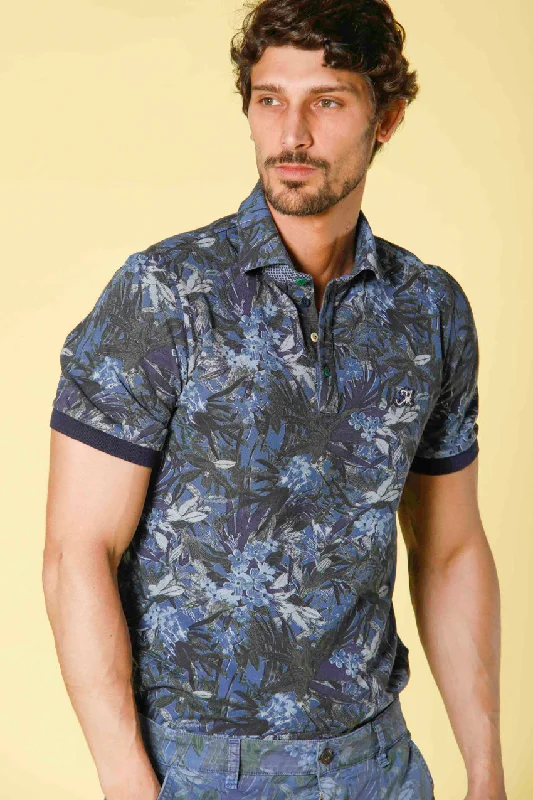 Don’t miss out on men’s fashion sales – shop today and save big!  Print polo uomo in piquet con pattern fiori verdi regular