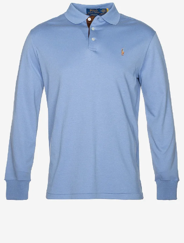 Exclusive offers on the latest clothing styles for men .  Slim Fit Pima Long Sleeve Polo Blue