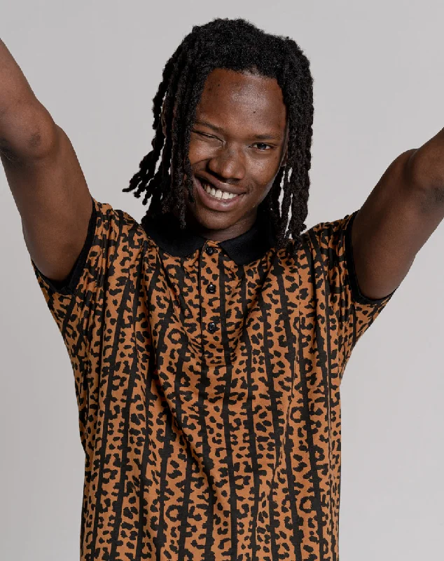 Flash sale: Men’s clothing essentials at irresistible prices! REDONDO UNISEX ANIMAL PRINT STRIPE POLO SHIRT | BLACK Flash sale: Men’s clothing essentials at irresistible prices! REDONDO UNISEX ANIMAL PRINT STRIPE POLO SHIRT | BLACK
