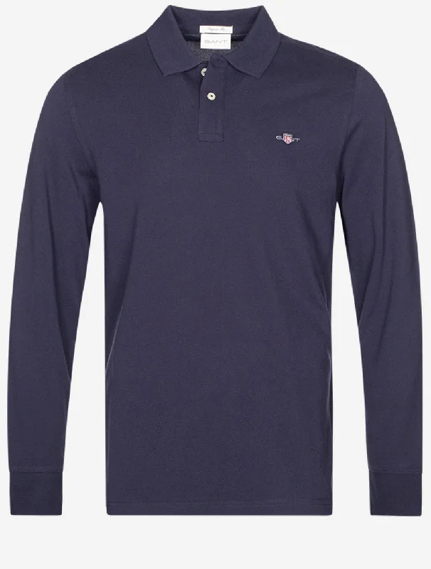 Exclusive clothing deals for customers – Shop today! Regular Shield Long Sleeve Pique Rugger Evening Blue Exclusive clothing deals for customers – Shop today! Regular Shield Long Sleeve Pique Rugger Evening Blue