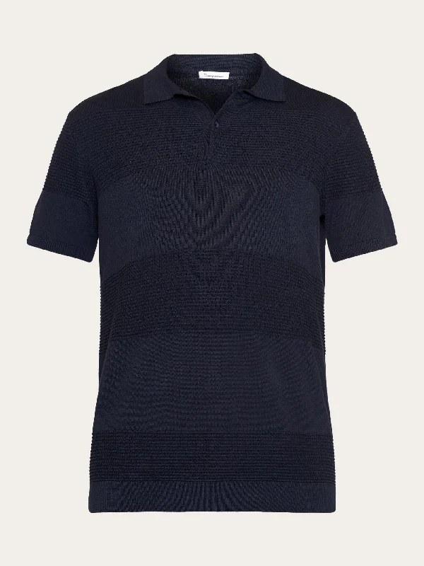 Get trendy clothes for less – Big savings on fashion basics! Regular pattern knitted short sleeved polo - GOTS/Vegan - Night Sky Get trendy clothes for less – Big savings on fashion basics! Regular pattern knitted short sleeved polo - GOTS/Vegan - Night Sky