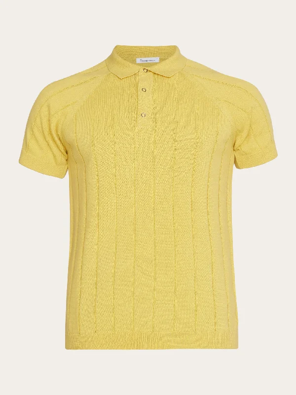 Exclusive deals on men’s fashion – Shop now and save big! Regular short sleeved striped knitted polo - GOTS/Vegan - Misted Yellow Exclusive deals on men’s fashion – Shop now and save big! Regular short sleeved striped knitted polo - GOTS/Vegan - Misted Yellow