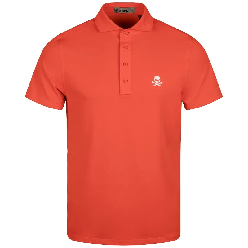 Shop the latest men’s styles at unbelievable prices.  Rib Gusset Skull & Tees Tech Pique Polo Poppy - AW24