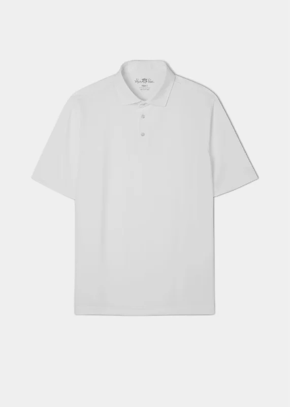 Exclusive offers on the latest clothing styles for men .  Rockbourne Performance Polo in White - Sports Fit