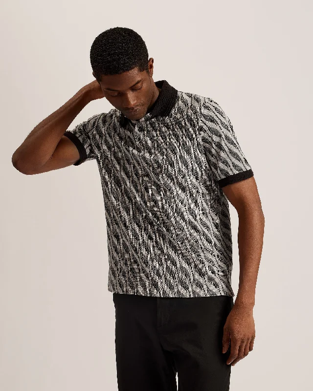 Flash deals on men’s  clothing – Grab yours today!  Saulz Ss Regular Jacquard Polo Brown