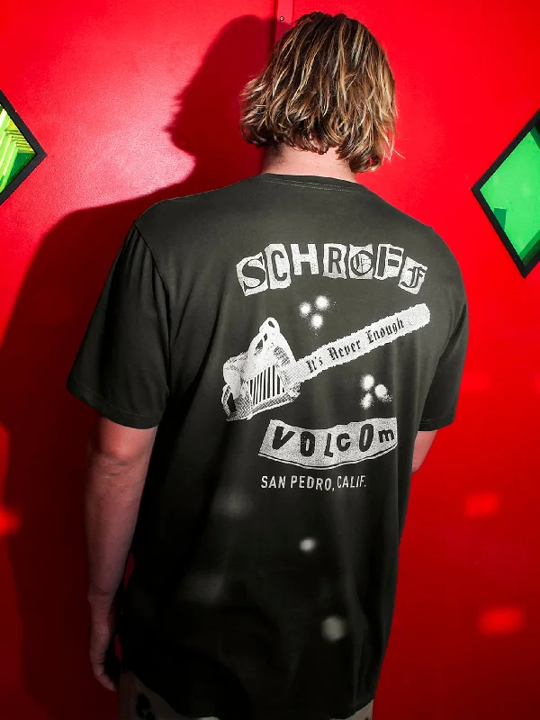 Huge savings on popular clothing styles –  Schroff X Volcom Chainshaw Short Sleeve Tee - Stealth