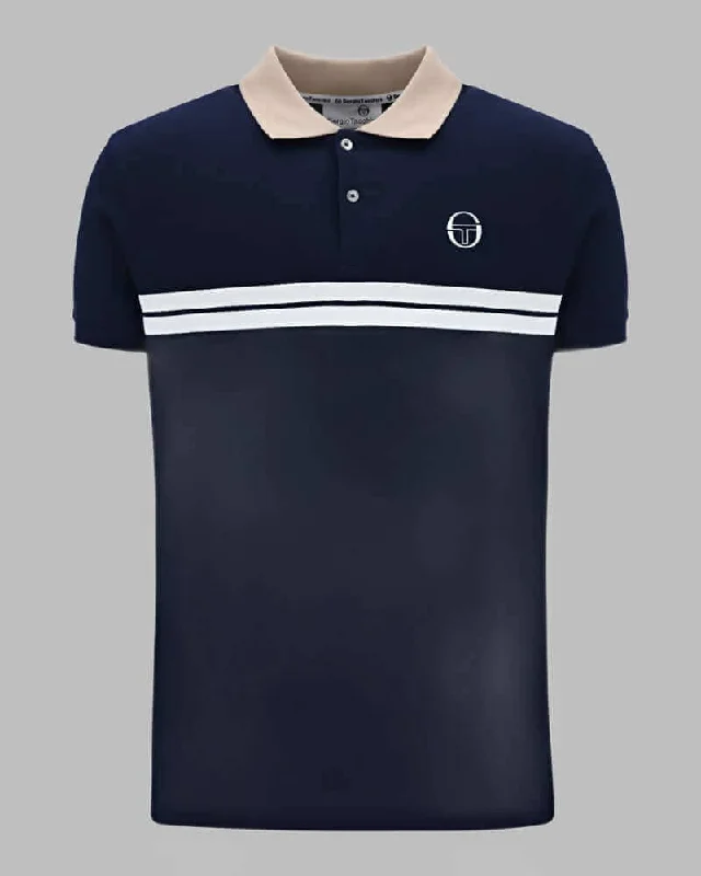 Hurry, the best clothing deals won’t last – Shop now for major savings.  Sergio Tacchini SUPERMAC Polo Maritime Blue-Humus