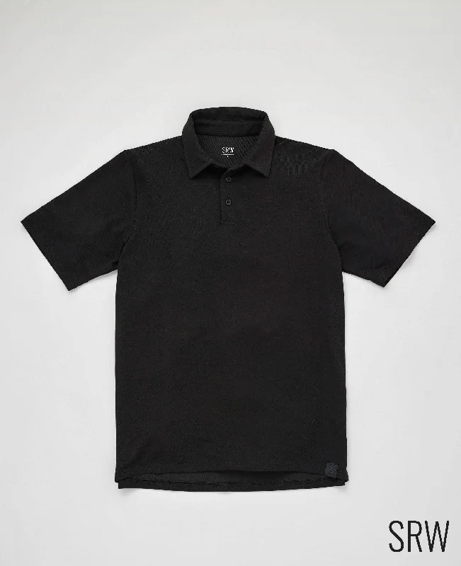 Limited-time sale: Save on all your favorite clothing items.  Black Short Sleeve Active Polo Shirt