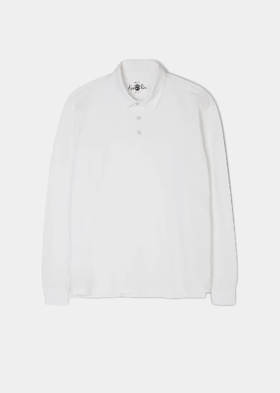 Shop fashion favorites at discounted prices – Limited time offer.  Storwood Long Sleeve Polo Shirt In White