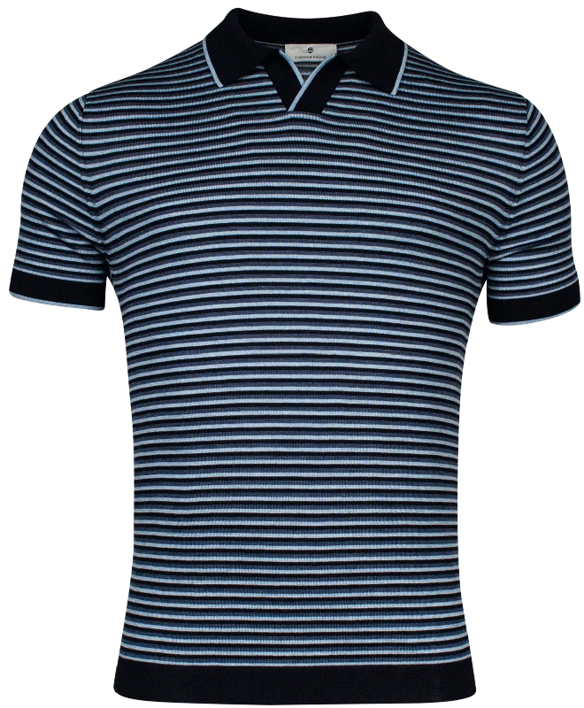 Save more with bundle deals on men’s fashion items.  ID24453-Thomas Maine Navy Skipper Collar Polo
