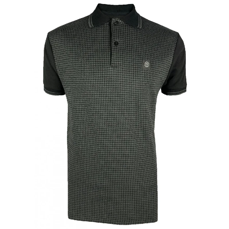 Exclusive online discounts – Shop clothing for every occasion! Trojan Houndstooth Panel Polo Shirt Black Exclusive online discounts – Shop clothing for every occasion! Trojan Houndstooth Panel Polo Shirt Black