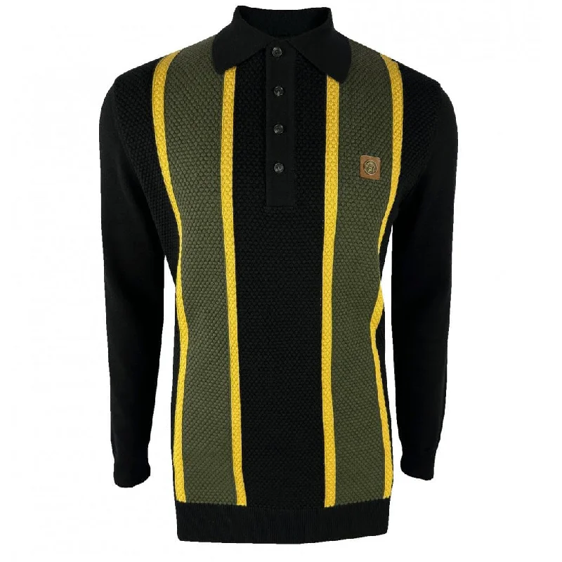Shop men’s clothing for all seasons – Save big today! Trojan Textured Stripe Knit Polo Shirt Black Shop men’s clothing for all seasons – Save big today! Trojan Textured Stripe Knit Polo Shirt Black