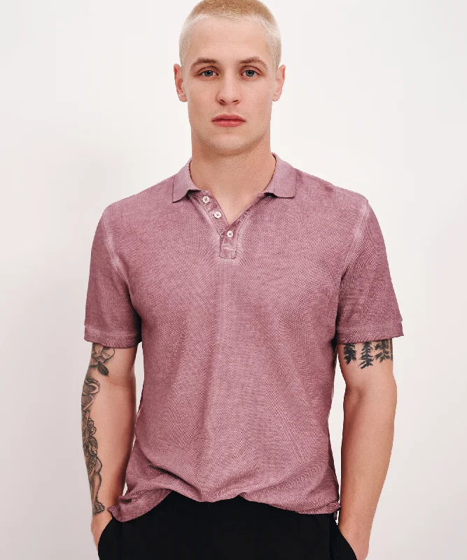 Huge deals on men’s clothing – Limited-time only!  Pique with Chroma Wash Short Sleeve Polo - Wisty Mauve