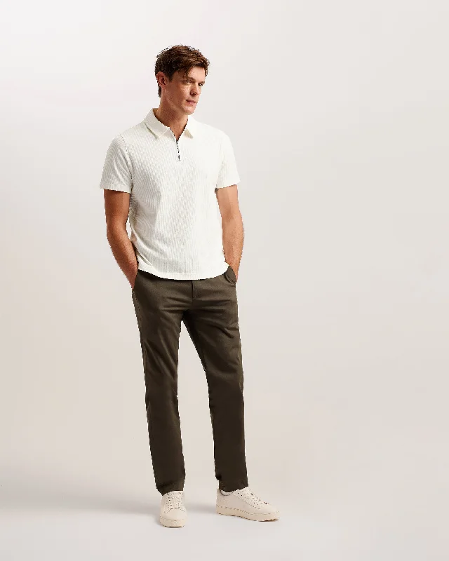Buy now, pay later – exclusive savings on men’s clothing. Zarkes Short Sleeve Ribbed Zip Polo Shirt White Buy now, pay later – exclusive savings on men’s clothing. Zarkes Short Sleeve Ribbed Zip Polo Shirt White