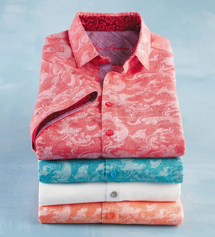 Men’s wardrobe essentials now at unbeatable prices. Robert Graham Poseidon Jacquard Short Sleeve Shirt Men’s wardrobe essentials now at unbeatable prices. Robert Graham Poseidon Jacquard Short Sleeve Shirt
