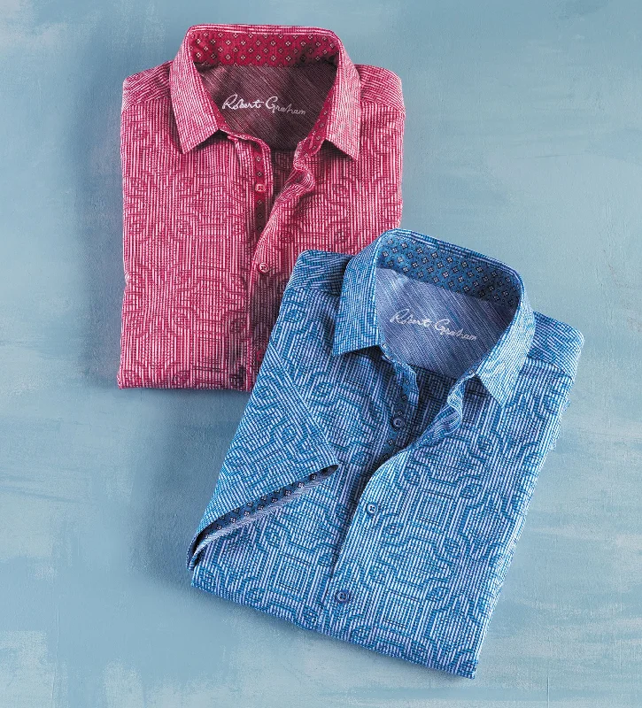 Shop our men's clothing collection for the best prices of the season. Robert Graham Voyage Short Sleeve Shirt Shop our men's clothing collection for the best prices of the season. Robert Graham Voyage Short Sleeve Shirt