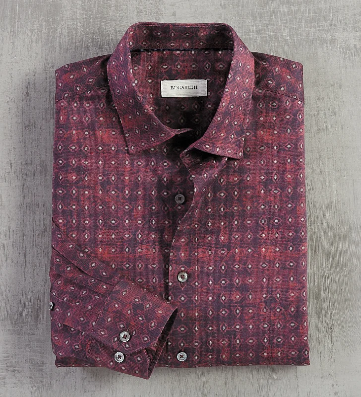 Don’t wait – Shop now for limited-time discounts on trendy clothing. Bugatchi Medallion Print Shirt Don’t wait – Shop now for limited-time discounts on trendy clothing. Bugatchi Medallion Print Shirt