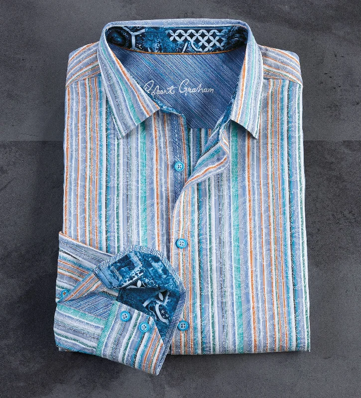 Flash sale on trendy clothing – Limited time offers available online. Robert Graham Tyson Stripe Shirt Flash sale on trendy clothing – Limited time offers available online. Robert Graham Tyson Stripe Shirt