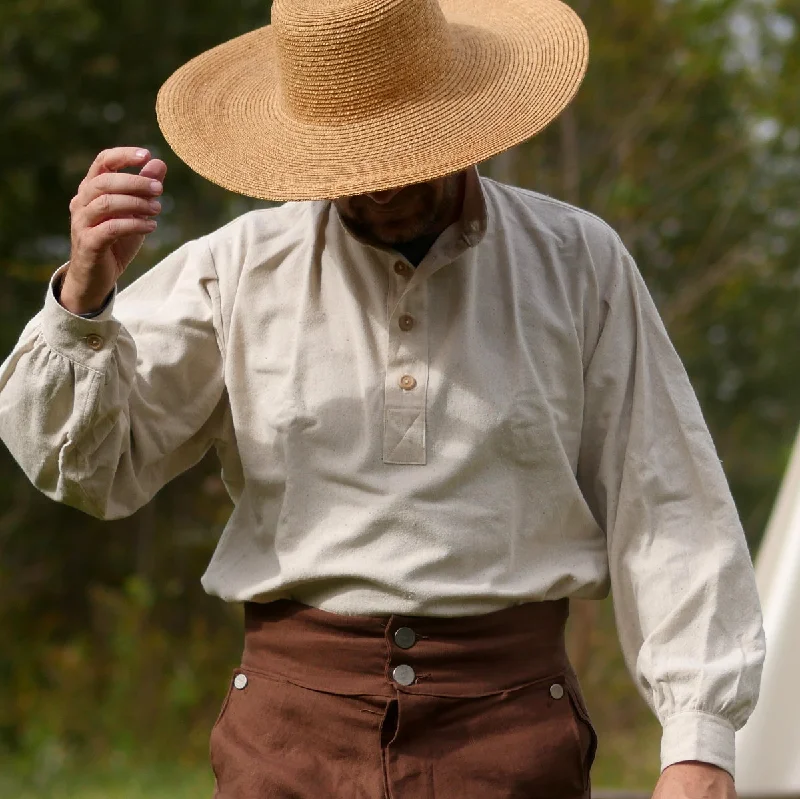 Shop now and enjoy massive savings on stylish clothing for all seasons. 19th Century Trade Shirt in Osnaburg Shop now and enjoy massive savings on stylish clothing for all seasons. 19th Century Trade Shirt in Osnaburg