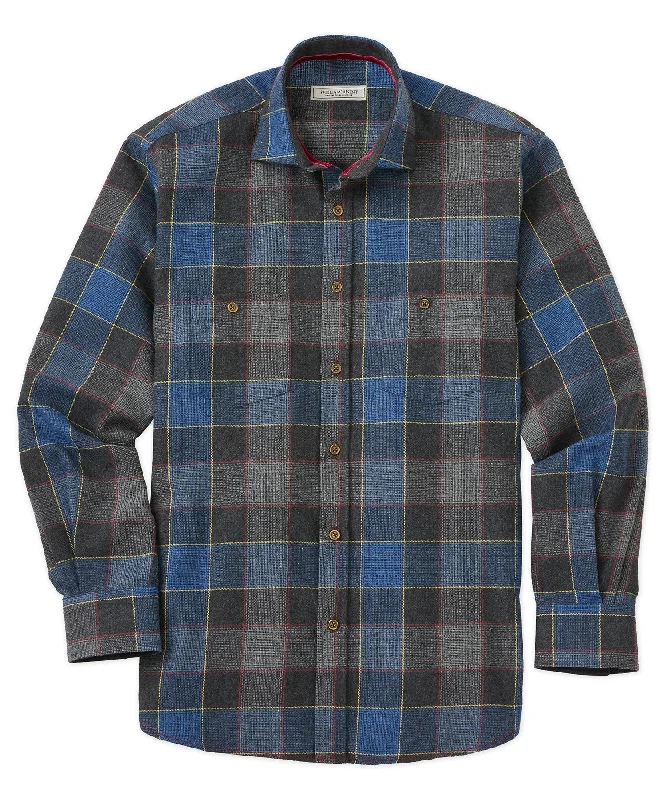 Shop stylish men’s clothing and enjoy amazing discounts.  Windowpane Plaid Long Sleeve Sport Shirt