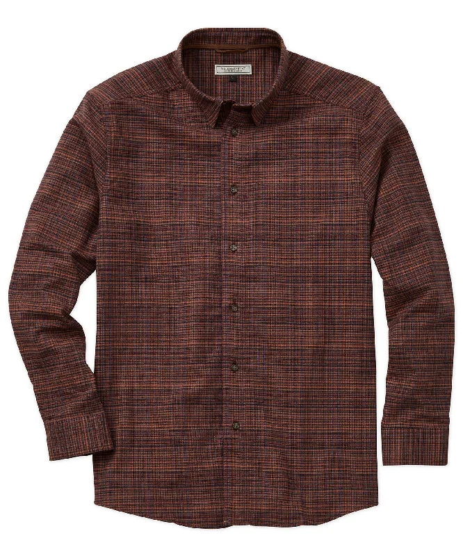 Shop the best clothing sales of the year!  Fine Line Plaid Long-Sleeve Sport Shirt