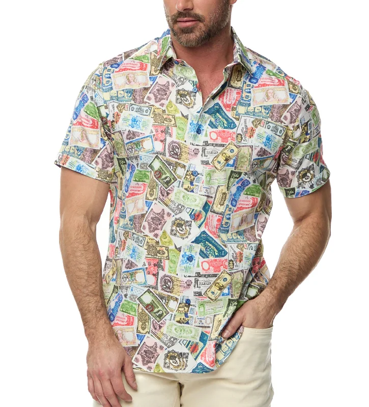 Shop stylish and affordable clothes – Robert Graham The Heist Short Sleeve Woven Sport Shirt Shop stylish and affordable clothes – Robert Graham The Heist Short Sleeve Woven Sport Shirt