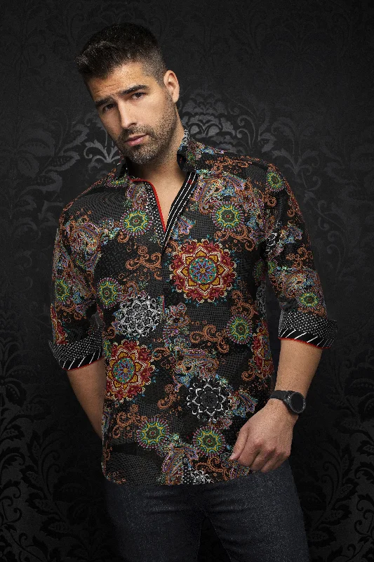 Enjoy exclusive discounts.  Au Noir Stretch Shirt | Osborne Black